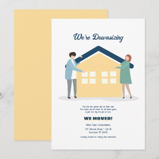 We gaan de bewegende aankondiging inkrimpen (Voorkant / Achterkant)