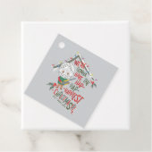 We gaan de gelukkigste kerst hebben bedankjes labels (In situ)