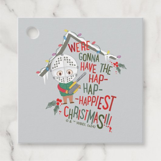 We gaan de gelukkigste kerst hebben bedankjes labels (Voorkant)