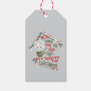 We gaan de gelukkigste kerst hebben cadeaulabel