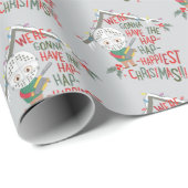 We gaan de gelukkigste kerst hebben cadeaupapier (Rol Hoek)