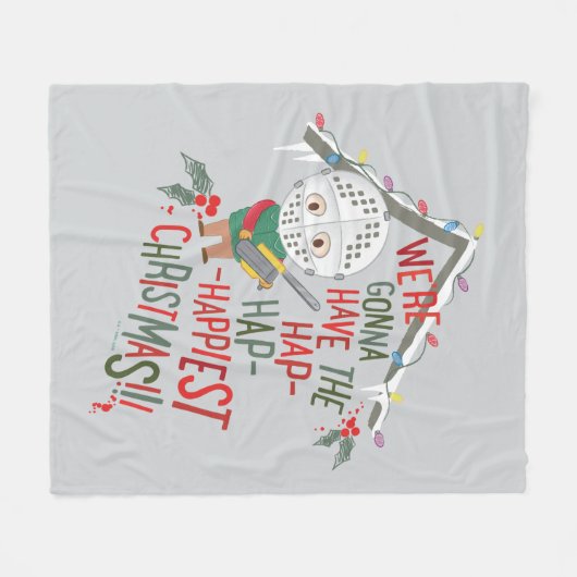 We gaan de gelukkigste kerst hebben fleece deken (Voorkant (Horizontaal))