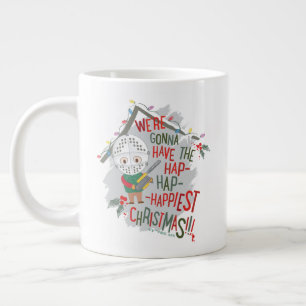 We gaan de gelukkigste kerst hebben grote koffiekop