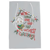 We gaan de gelukkigste kerst hebben medium cadeauzakje (Voorkant)