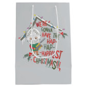 We gaan de gelukkigste kerst hebben medium cadeauzakje (Achterkant)