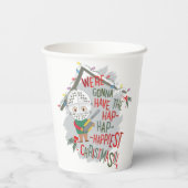 We gaan de gelukkigste kerst hebben papieren bekers (Achterkant)