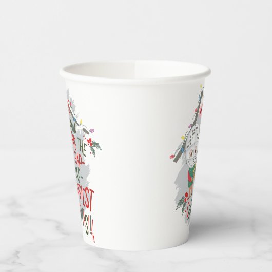 We gaan de gelukkigste kerst hebben papieren bekers (Links)