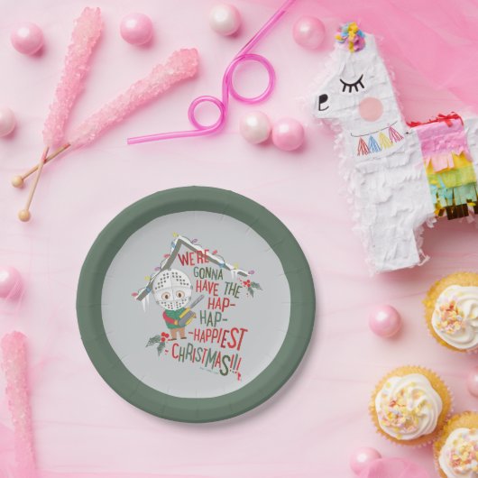 We gaan de gelukkigste kerst hebben papieren bordje (Feest)