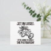 We gaan de patriarchie smokkelen. briefkaart (Staand voorkant)