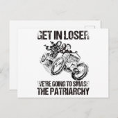 We gaan de patriarchie smokkelen. briefkaart (Voorkant / Achterkant)