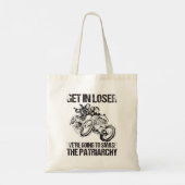 We gaan de patriarchie smokkelen. tote bag (Achterkant)