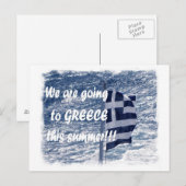 We gaan deze zomer naar Griekenland!!!! Briefkaart (Voorkant / Achterkant)