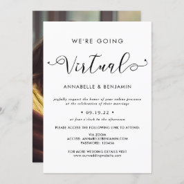 We gaan een virtuele bruiloft foto maken aankondiging