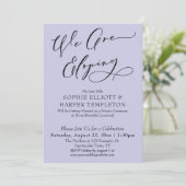 We gaan ervandoor, Eenvoudige Lavendel Viering Kaart (Staand voorkant)