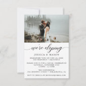 We gaan ervandoor Elopement Aankondiging (Voorkant)