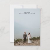 We gaan ervandoor Elopement Aankondiging (Achterkant)