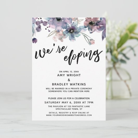 We gaan ervandoor met een informeel handgeschreven kaart (Staand voorkant)