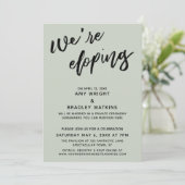 We gaan ervandoor Moderne Handgeschreven Typografi Kaart (Staand voorkant)