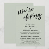 We gaan ervandoor Moderne Handgeschreven Typografi Kaart (Voorkant / Achterkant)