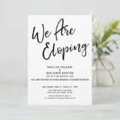 We gaan ervandoor Moderne, informele bruiloft na v Kaart (Staand voorkant)