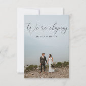 We gaan ervandoor Trouw Aankondiging Uitnodiging (Voorkant)