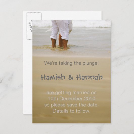 We gaan ervoor! aankondigingskaart (Voorkant / Achterkant)