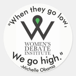 We gaan hoge Obama Sticker