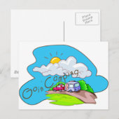 We gaan kamperen briefkaart (Voorkant / Achterkant)