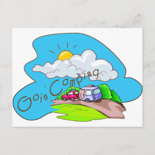 We gaan kamperen briefkaart
