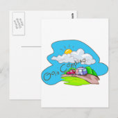 We gaan kamperen briefkaart (Voorkant / Achterkant)