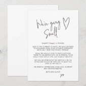 We gaan klein Kleiner lettertype-script Aankondiging (Voorkant / Achterkant)