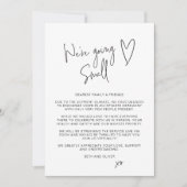 We gaan klein - Uitgeklede scriptlettertype Aankondiging (Voorkant)