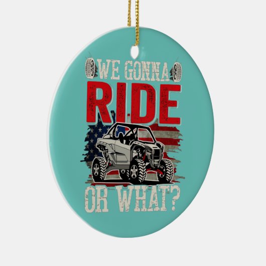 We gaan langs de kant van SXS UTV VS Keramisch Ornament (Rechts)