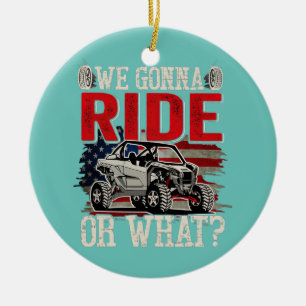 We gaan langs de kant van SXS UTV VS Keramisch Ornament