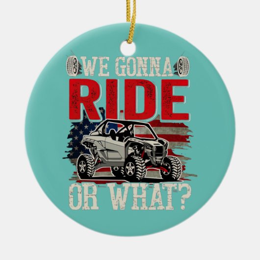 We gaan langs de kant van SXS UTV VS Keramisch Ornament (Voorkant)