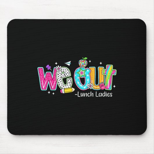 We gaan lunchen, dames, fijne laatste schooldag muismat (Voorkant)