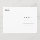 We gaan Micro-downsize bruiloft aankondigen Briefkaart (Achterkant)