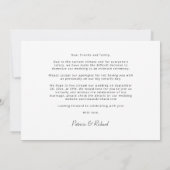 We gaan Micro-downsize bruiloft aankondigen Kaart (Achterkant)