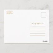 We gaan micro downsizen Huwelijksaankondiging Briefkaart (Achterkant)