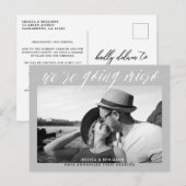 We gaan micro | Huwelijksupdate Aankondigingskaart (Voorkant / Achterkant)