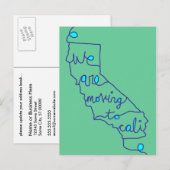we gaan naar cali aankondigingskaart (Voorkant / Achterkant)