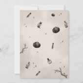 We gaan naar een Gothic Halloween Party Kaart (Achterkant)