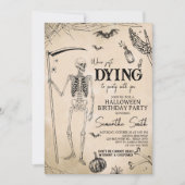 We gaan naar een Halloween verjaardagsfeestje Kaart (Voorkant)