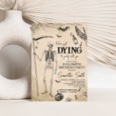 We gaan naar een Halloween verjaardagsfeestje Kaart