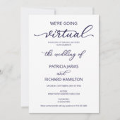 We gaan naar een virtuele social distancing bruilo kaart (Voorkant)