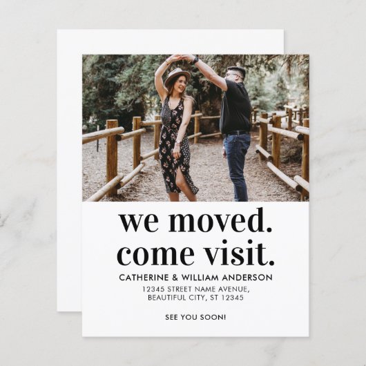 We gaan naar Foto Bewegende Aankondiging (Voorkant / Achterkant)