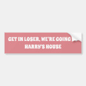 We gaan naar Harry's House. Bumpersticker (Voorkant)