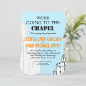 We gaan naar het Chapel Wedding Kaart (Staand voorkant)