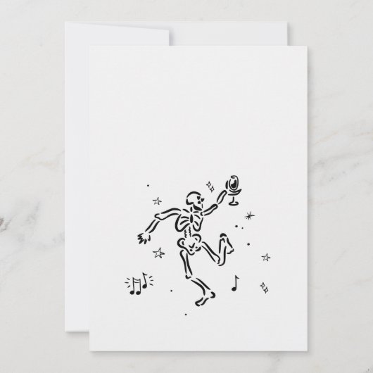 We gaan naar het Halloween feest Kaart (Achterkant)