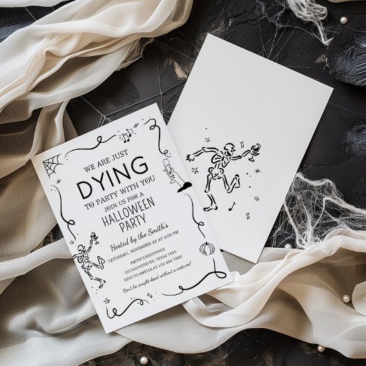 We gaan naar het Halloween feest Kaart